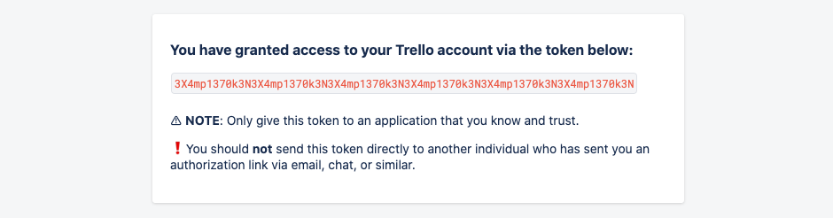 让您的Trello访问令牌