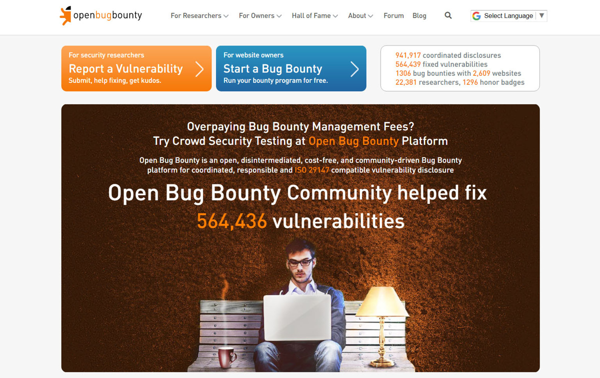 Open Bug Bounty是一个漏洞赏金和众包安全平台